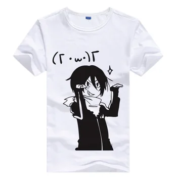 Karšto Noragami Marškinėliai Aragoto T-shirt Orui Anime Yato Kami Cosplay Medvilnės trumpomis Rankovėmis Tees