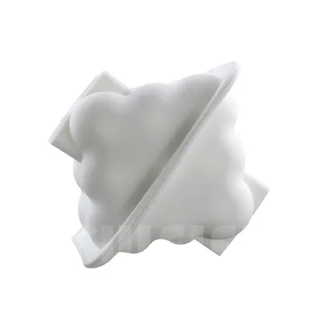 2vnt/komplektas 3x3 Srityse Geometrinės formos Silikono torto Formą, Kepimo Įrankiai Šokolado Putėsiai Šifono Desertai Torto formos