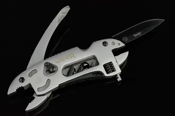Multi-funkcija derinys veržliarakčio įrankiai, apkabos, sulankstomas peilis profesinės nailono krepšys