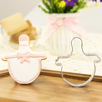 Naujas 3 vnt/Daug Baby Shower nerūdijančio Plieno cookie cutter Nustatyti Cukraus Sausainių Tortas kepimo Įrankiai DH104