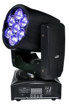 Ping 2VNT Profesionalus LED ZOOM Plauti Šviesos/Juda Šviesos Žibintas 7X12w Scenos Šviesos RGBW 4in1 Garso Valdymo 90V-240V