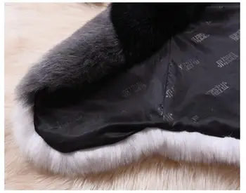2017 m. rudens ir žiemos naujų korėjos ponios Slim kailio liemenės imitacija fox fur Slim striukė