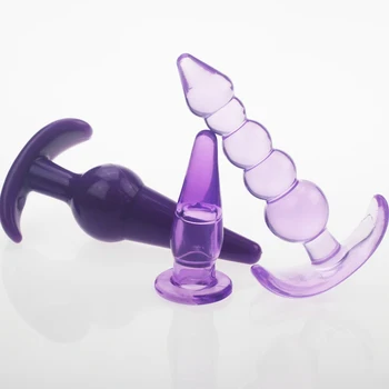 3pcs erotika Butt Plug Analinis granulės kieme žaislai Kulka G Spot Skatinti prostata masažas seksualus Suaugusiųjų sekso Žaislais vyrams daug
