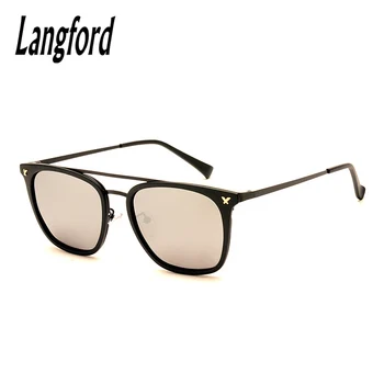 Langford prekės trumparegystė akiniai nuo saulės, dvigubo tiltas rėmas recepto Gatavo produkto Poliarizuoti akiniai nuo saulės moters vyras užsakymą