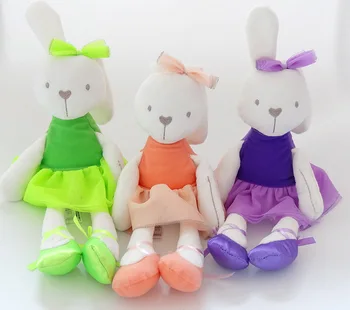 42cm Cute Bunny Kūdikio Minkšti Pliušiniai Žaislai Mini Įdaryti Gyvūnų, Vaikų, Kūdikių Žaislai, Sklandžiai Paklusnus Miega Triušis Lėlės
