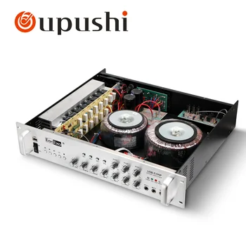 OUPUSHI USB-5.0 AP Aukštos kokybės 500w 4 kanalų stiprintuvas; Visuomeninio transliavimo sistemos stiprintuvas muzika fone