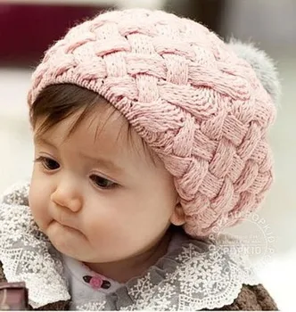 Naujas Baby Žiemos Skrybėlę, Mezgimo Nėrimo Kūdikių Beretė Mergina Bžūp Vaikams Medvilnės Šiltas Dangtelis Mielas Šiltas Vaikas Kepuraitė
