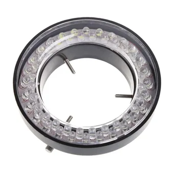 Karšto 60 LED Reguliuojamas Žiedo Žibintas šviestuvas Lempa STEREO, ZOOM Mikroskopas Su ES Plug #1A60022#