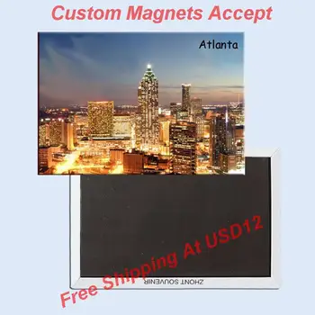 JAV Kelionės Magnetai Dovanos, Namų Dekoro Lipdukai,Atlanta Magnetas 5741 Relikvijų Dovana